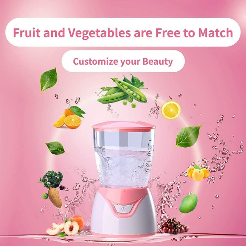 woobles Face Mask Machine, Facial Treatment DIY Natural Fruit Vegetable Mask, Mini DIY Automatic Facial Cream Making With 32Pcs Mask Making Collagen Capsules SPA Skin Care - Image 5